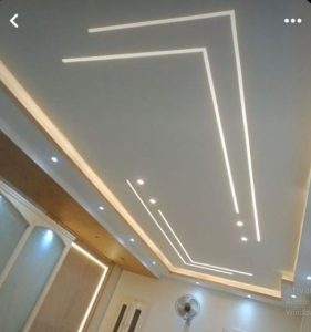 Teto de gesso trabalhado feito em diadema